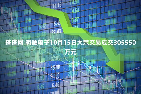 搭搭网 明微电子10月15日大宗交易成交305550万元